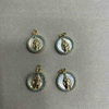Natural Mother of pearl virgin image cutting jewelry pendant guadalupe design for necklace making small beads bracelet making