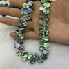 Natural Mother of pearl drop shape necklace abalone shell small beans women jewelry DIY chain plaint face drop cabochon 