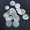 Natural Mother of pearl round shape cutting jewelry inlay pendant design for women earring making parts plain face thin beads