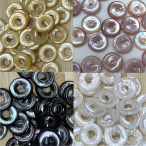 Natural Mother of pearl circle design earring making for jewelry necklace pendant design women chain fashion shape cabochon 