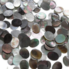 Natural Mother of pearl black shell cabochon cutting rings making jewelry for women design rings using earring oval cabochon