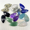 Natural Mother of pearl drop shape face cutting pendant crystal stone cabochon big size agate jewelry for DIY design making