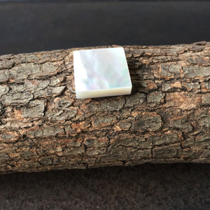 Natural Mother of pearl square shape cutting high thickness for jewelry pendant making white shell oval shape earring design 