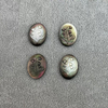 Natural Mother of pearl oval pendant design embossment cutting icons cabochon jewelry inlay design making black shell image