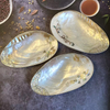 Natural Mother of pearl plate shape cutting for lady salad using bowl design fruits plate beauty making jewelry design colorful