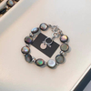Natural Mother of pearl necklace women jewelry making black color beads design chian DIY handmade fashiom style parts 