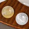 Natural Mother of pearl icons cutting cabochon pendant design for women jewelry making embossment white shell picture design