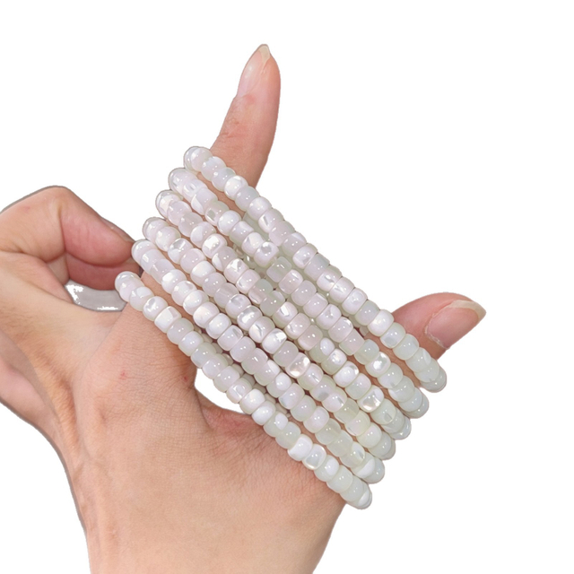 Natural Mother of pearl bracelet white shell 