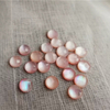 Natural Mother of pearl small cabochon design cutting earrings design jewelry making face cutting round beans abalone shell 
