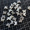 Natural Mother of pearl butterfly design cutting small beans for necklace making face cutting earrings using bracelet parts jewelry 