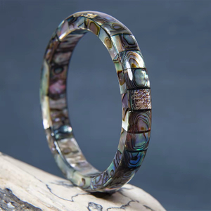 Natural Mother of pearl bracelet design abalone shell women jewelry making necklace design colorful stone DIY bracelet fashion 
